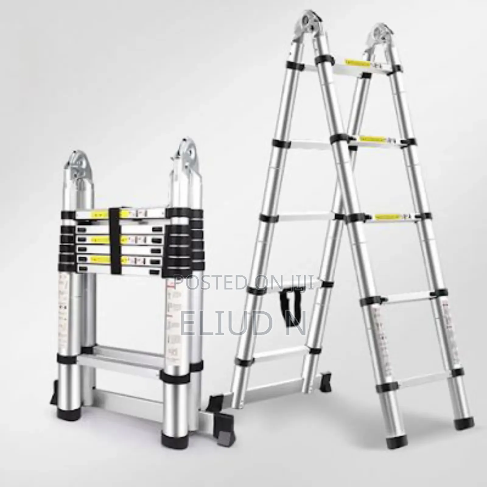 Durable Aluminium Ladder/ Telescopic Dual Ladder 1.9+1.9m