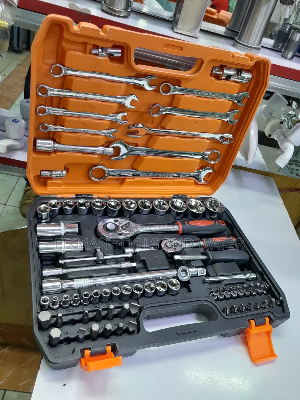 82 Pcs Chrome Mixed Spanners Set Cr-v