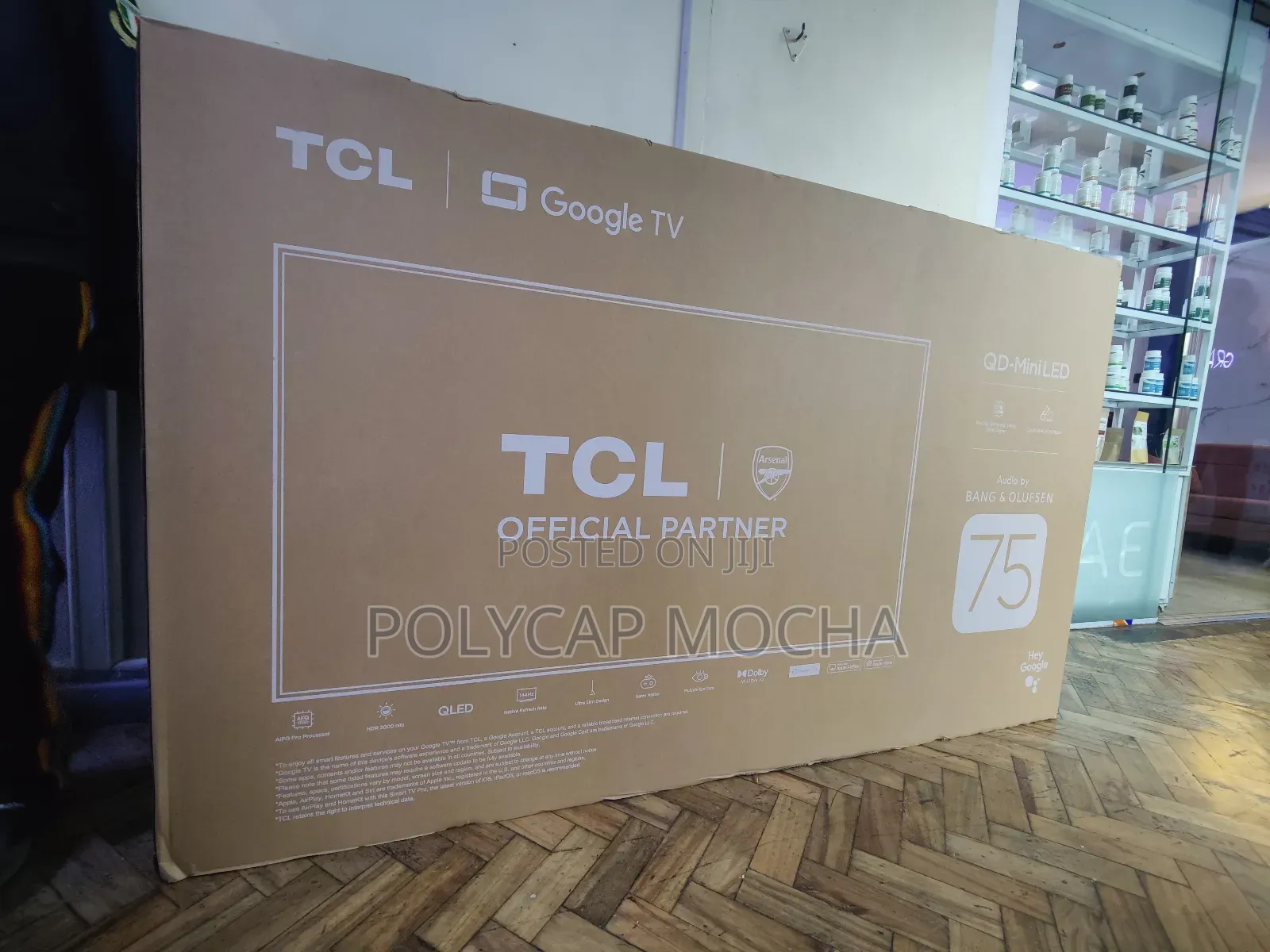 TCL 75′′ 75c755 Qd-Mini Led Qpro Google Tv