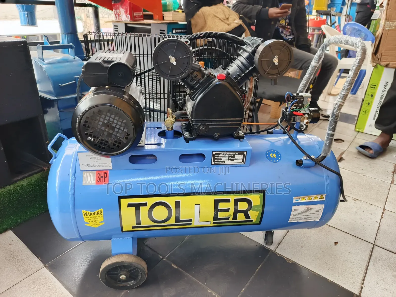 Toller 100l Air Compressor Double Piston