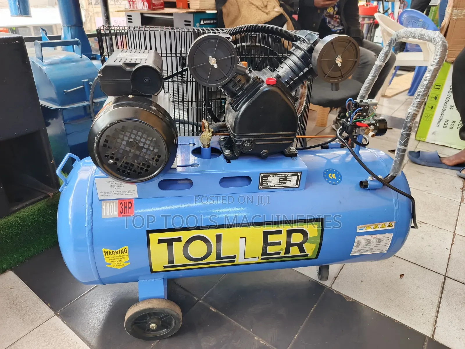 Toller 100l Air Compressor Double Piston