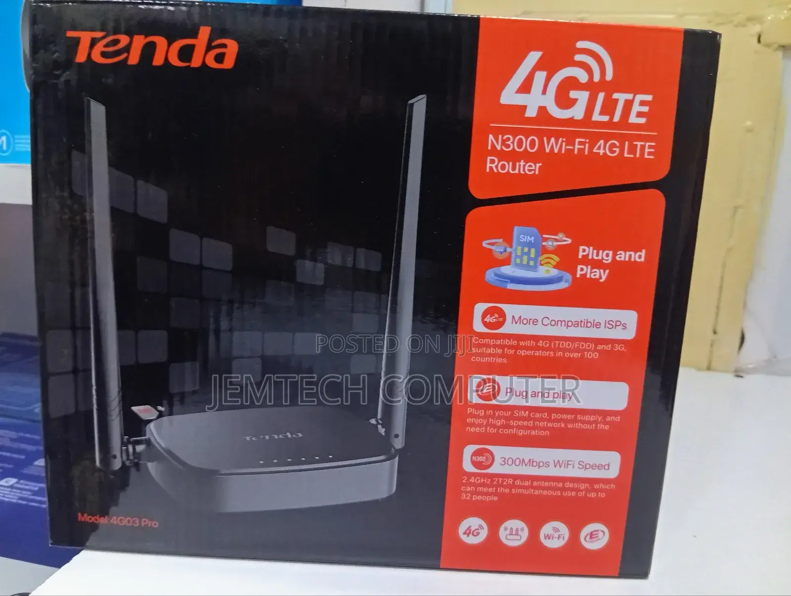 4g03 Pro Tenda 3g/4g Lte N300 Wi-Fi Router