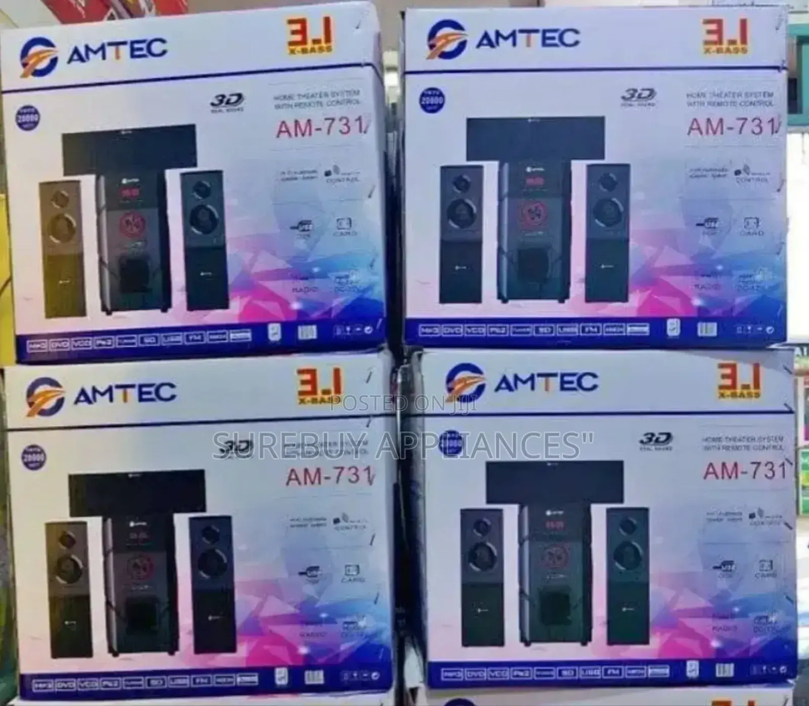 Amtec Am-731 3.1ch Sub Woofer Bluetooth