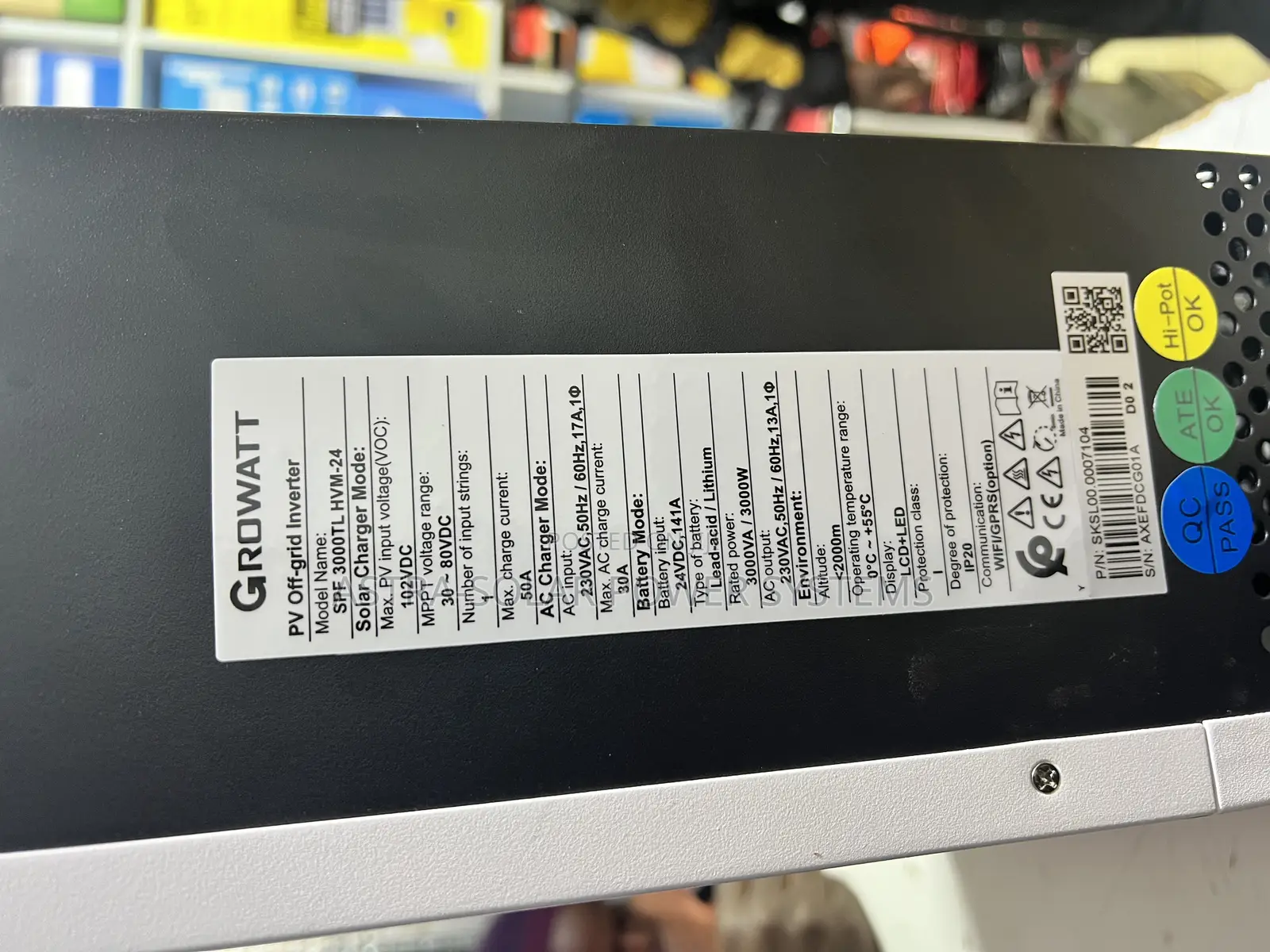 Growatt 3kva 24v High Frequency Hybrid Inverter
