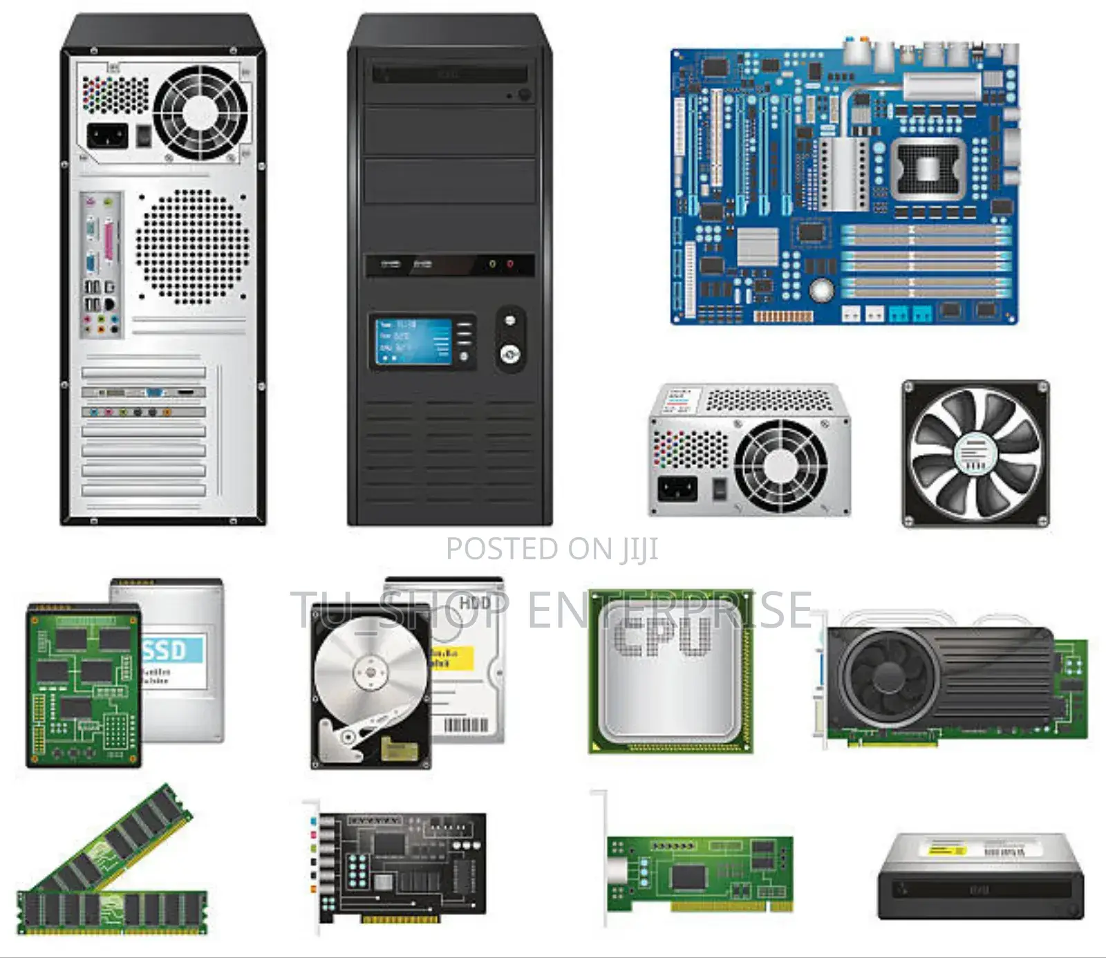 New Desktop Computer 2GB Intel Core I3 SSD 500GB