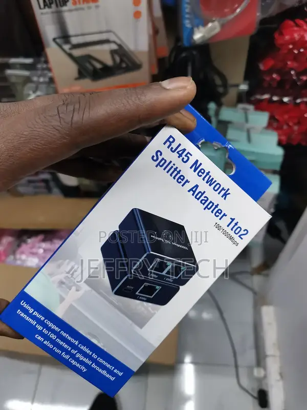 Ethernet Splitter 1 to 2 High Speed 1000mbps