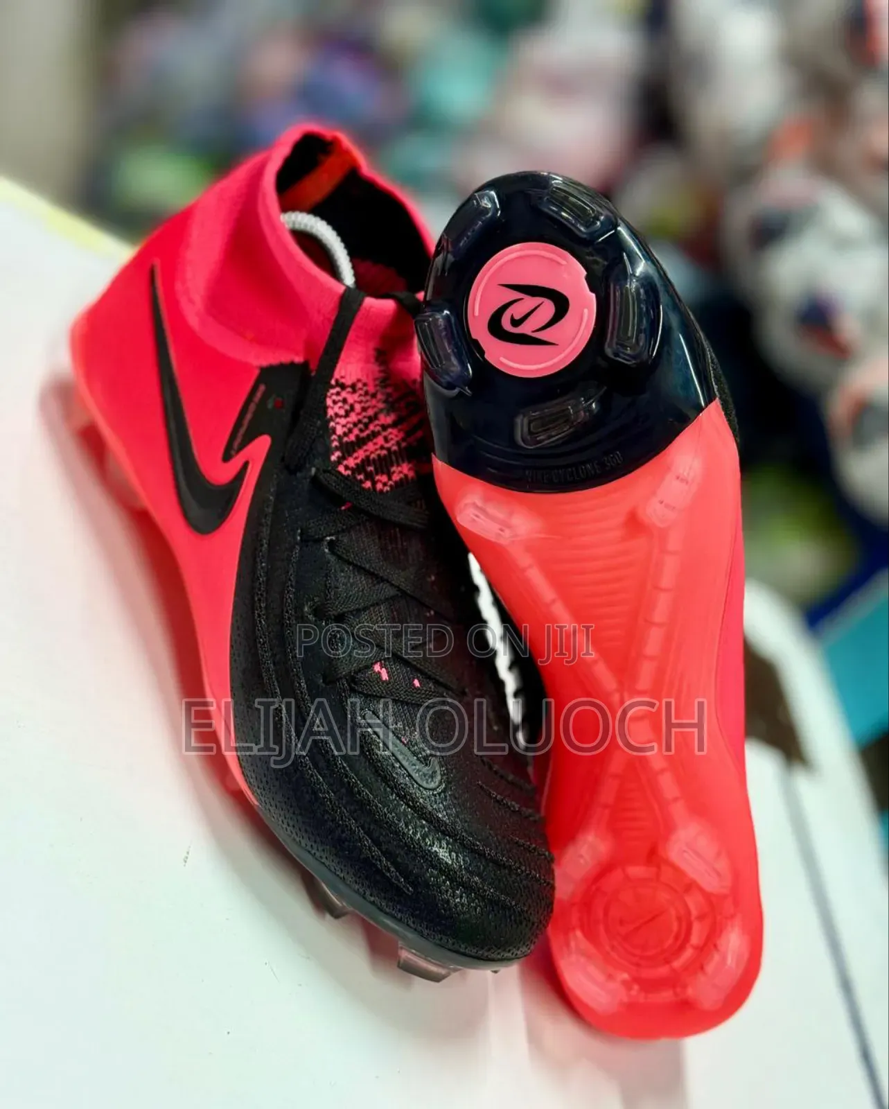 Men Nike Phantom Football Boots/Shoes Black Irange