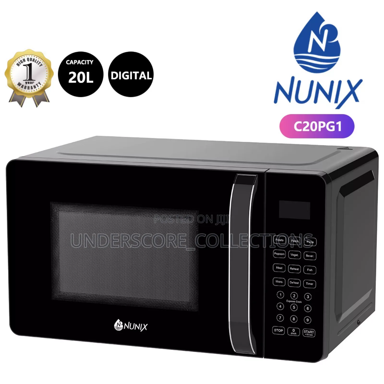 20 Litres Nunix Microwave Oven C20pg1