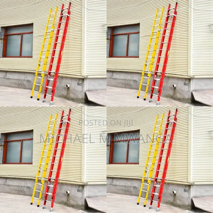 Non-Conductive Fiberglass 2x14 Fiberglass Extension Ladder
