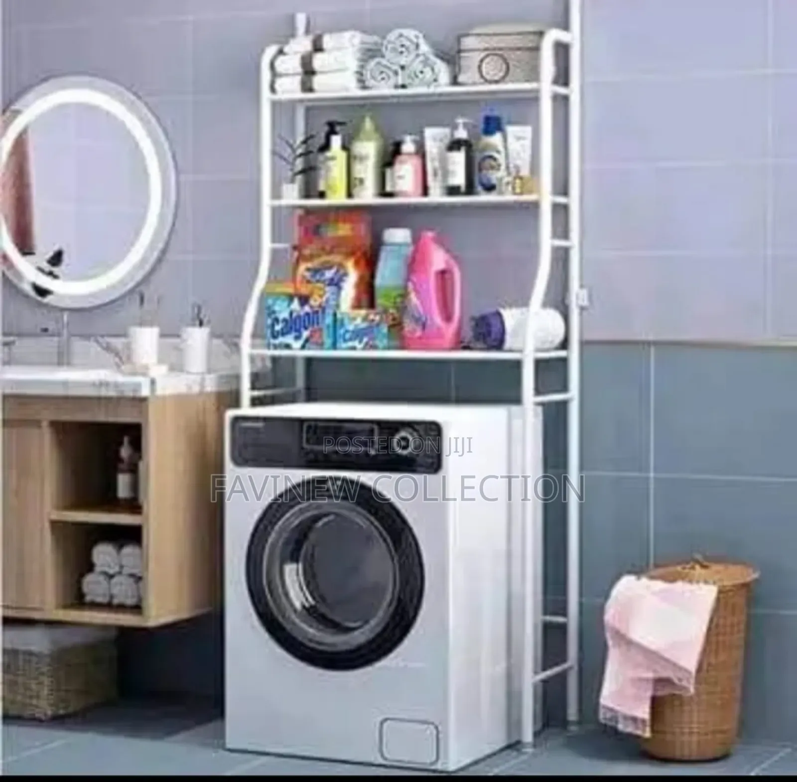 Over the Washing Machine Rack Organizer