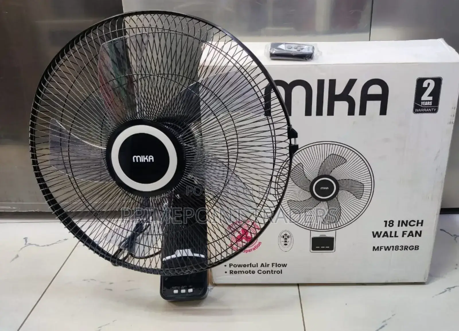 Mika 18 Inches Wall Fan With Remote✓