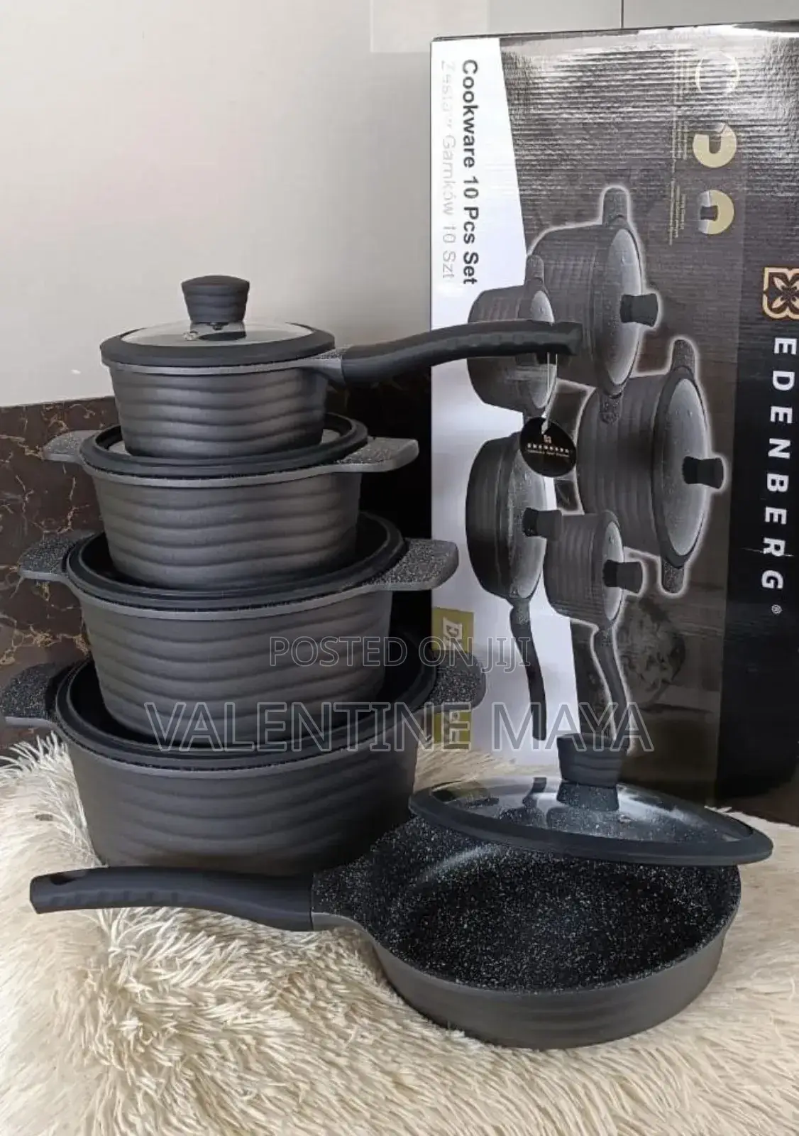 Edenberg Nonstick Cooking Pots 
10 PCS Sets
