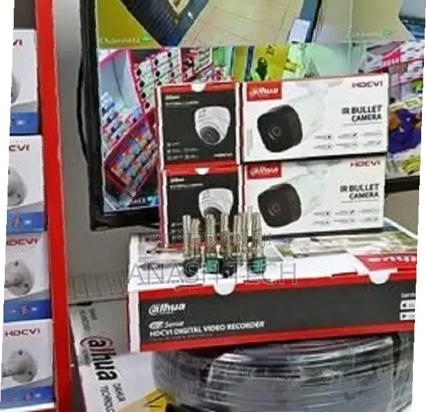 Dahua 4 CCTV Camera Package Installation Full Kit