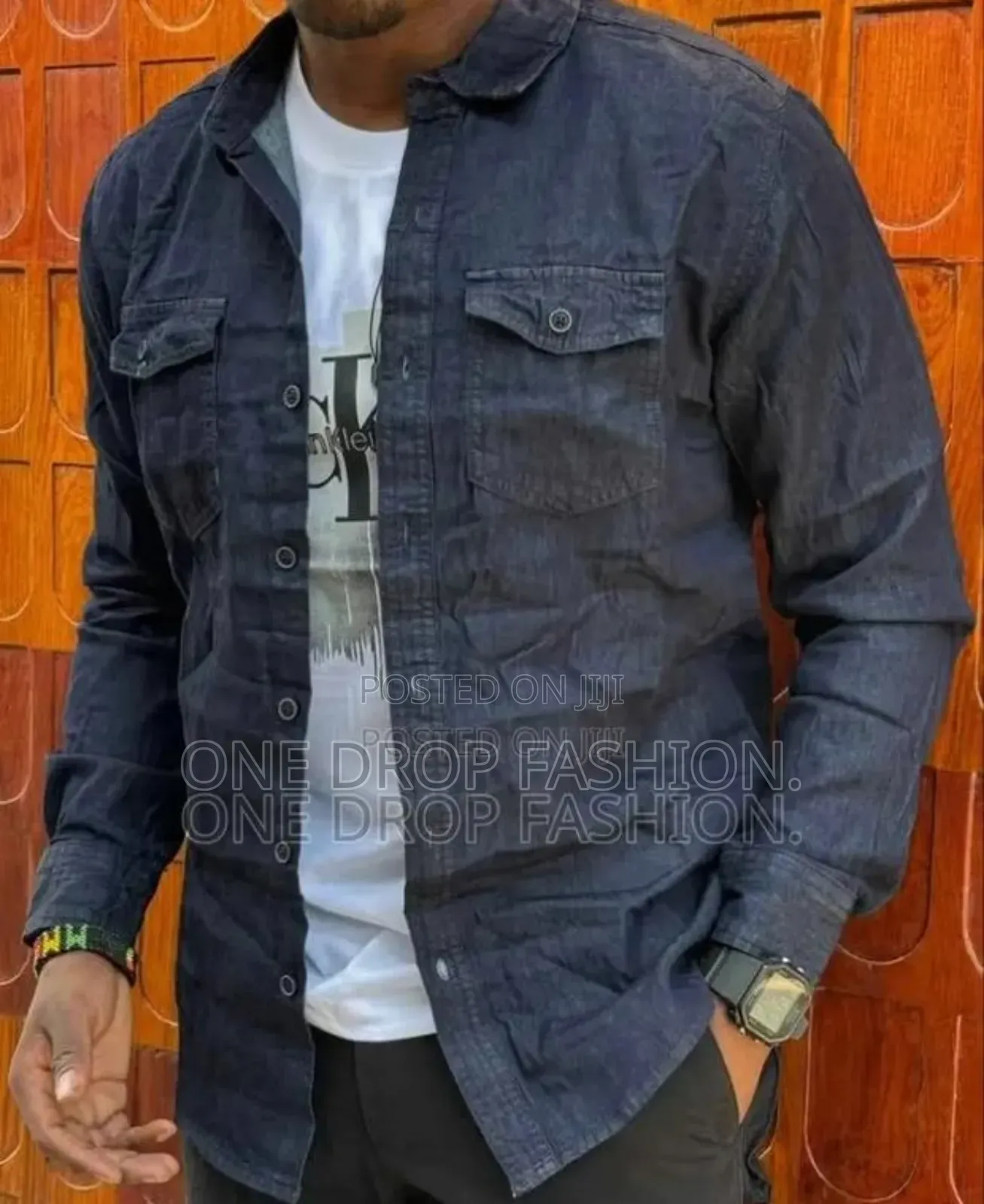 Quality Male Lon Sleeved and Short Sleeved Denim Shirts