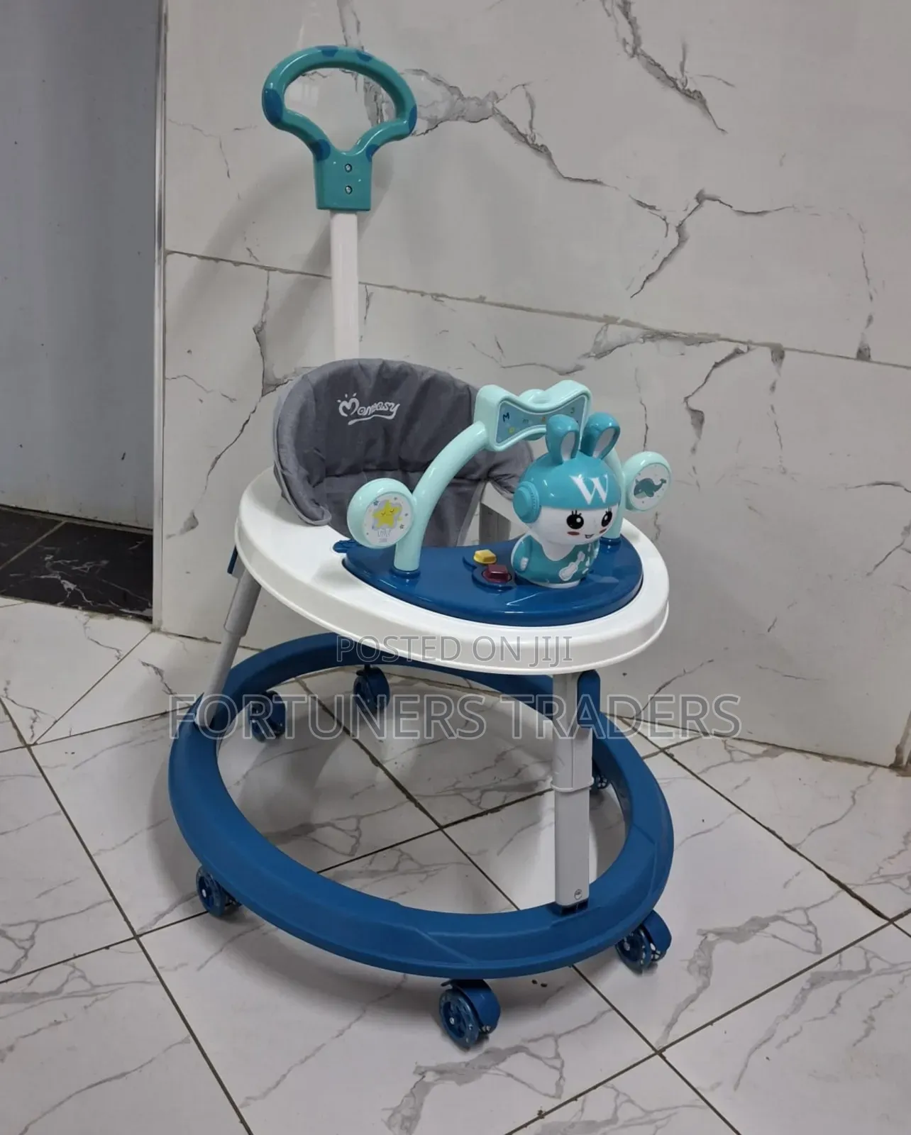 Baby Walker With Push Handle and Adjustable Height
