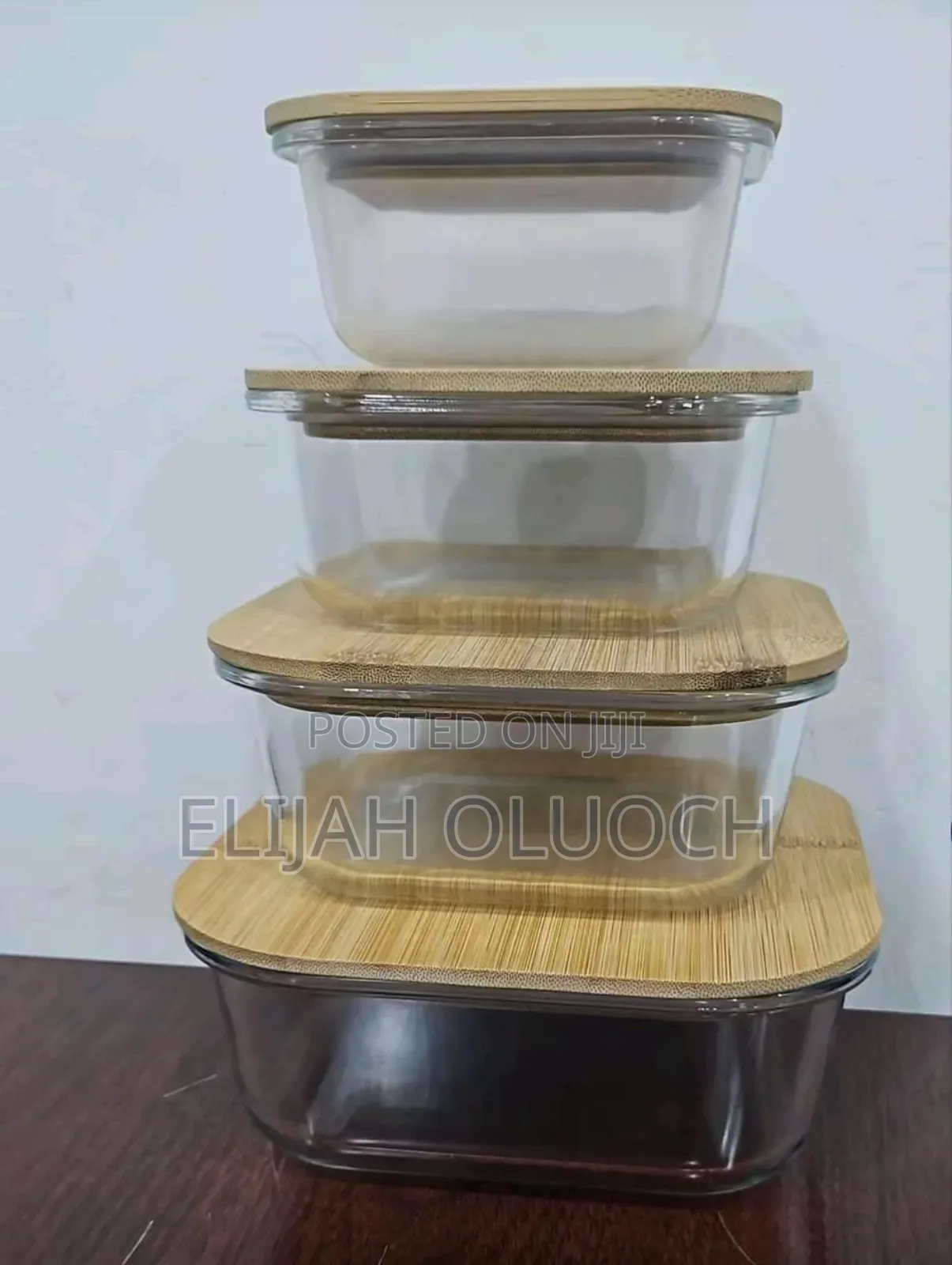 4in1 Lock Fresh 4pc Heavy Glass Food Storage Containers