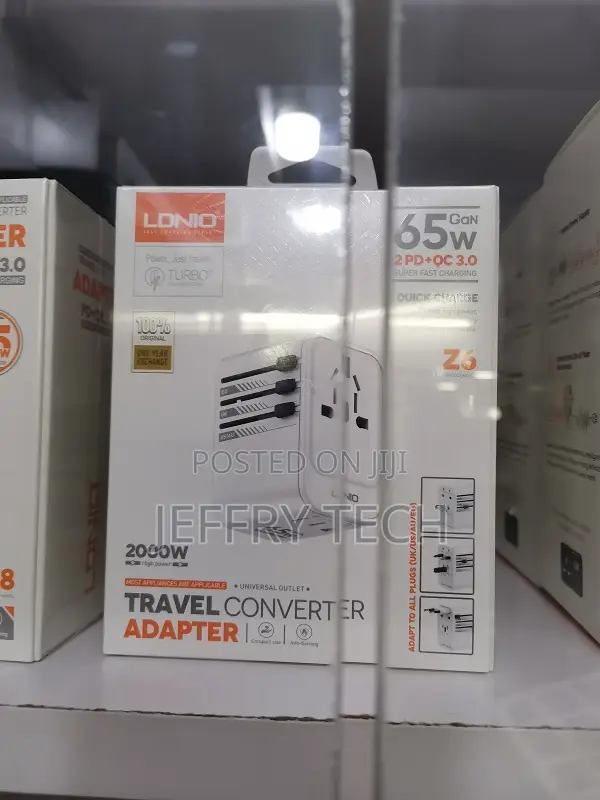 Ldnio Z6 Universal Travel Adapter Gan Charger 65watt