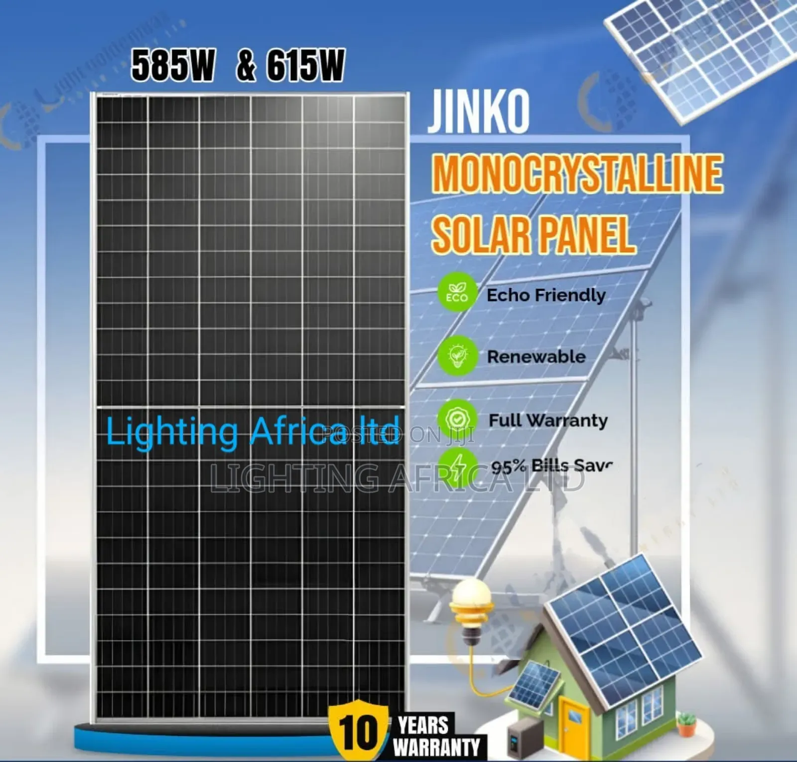 615 Watts All Weather Monocrystalline Half Cell Solar Panels