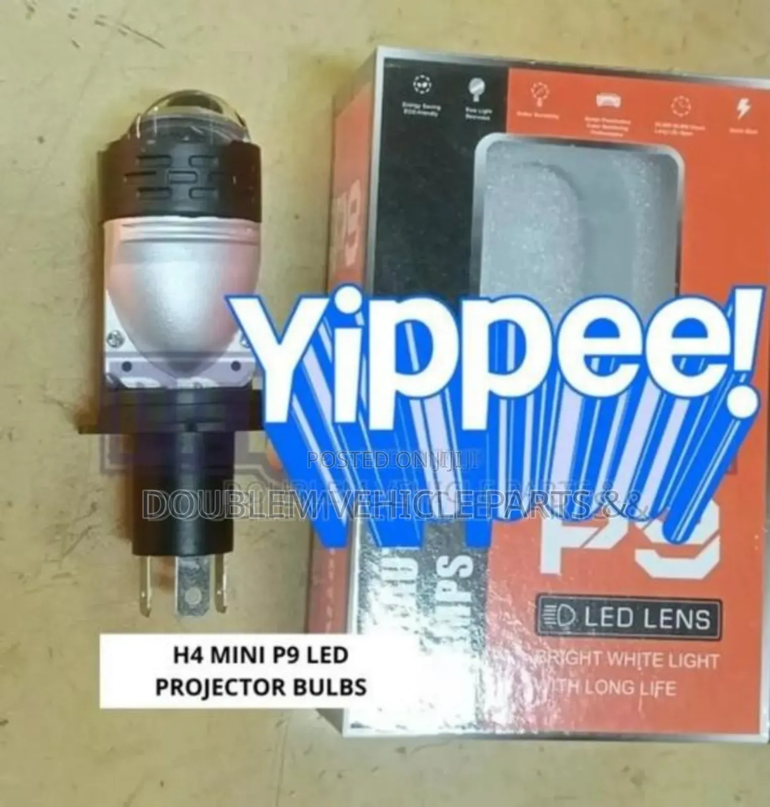 Projector H4 Mini P9 Led Headlight Bulb