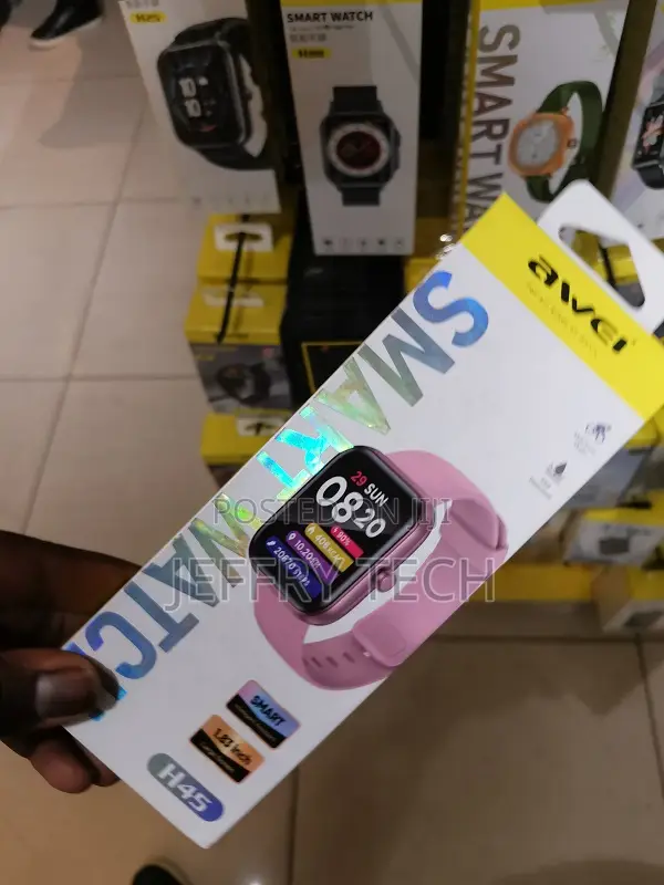 Awei H45 Multi-Sport Modes Smart Watch Ip68 Waterproof Rate