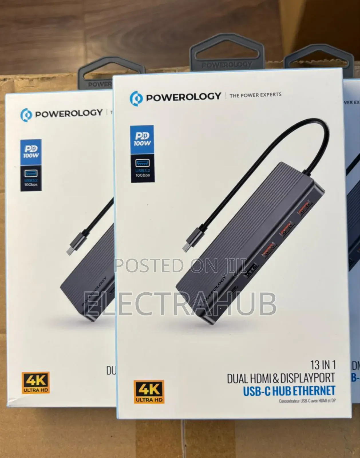 Powerology 13-in-1 Usb-C Hub With 2 Hdmi Ports Brand New