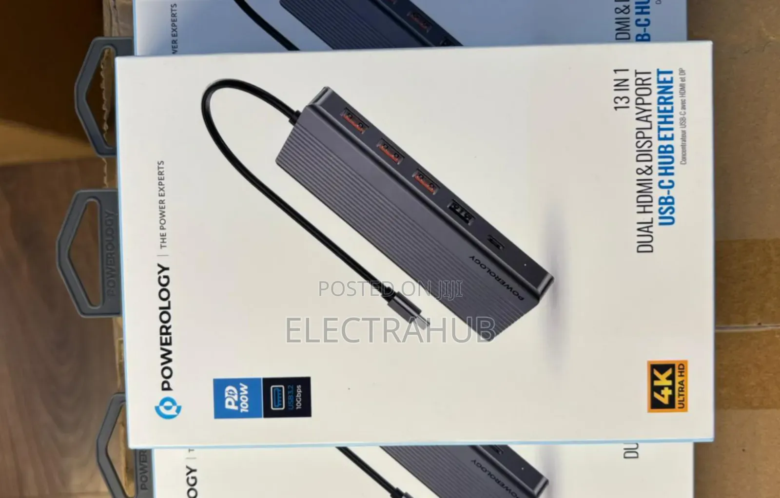 Powerology 13-in-1 Usb-C Hub With 2 Hdmi Ports Brand New