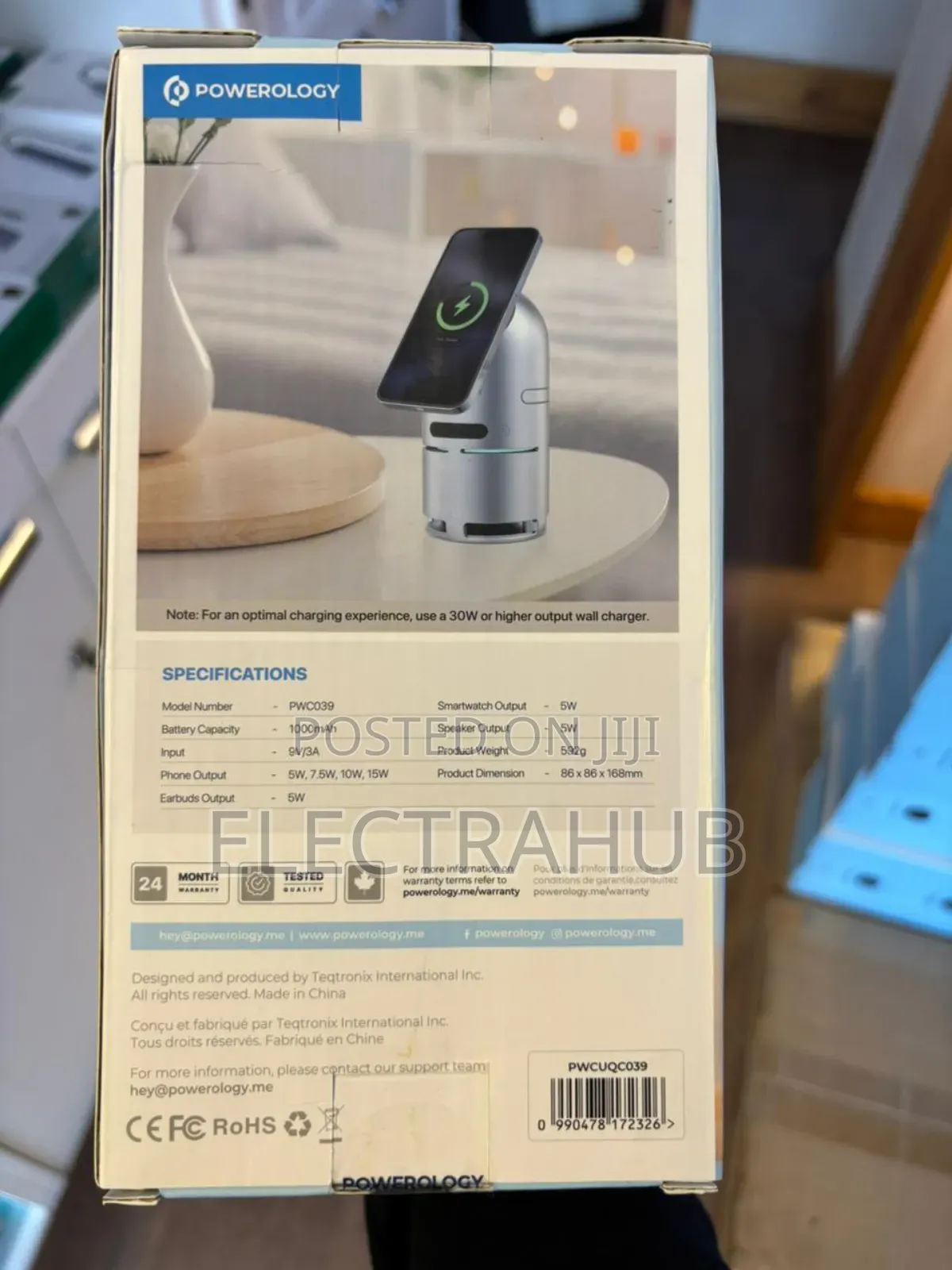 Powerology Qi2 15w 3-in-1 Magsafe Charger With Speaker