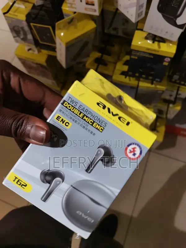 Awei T62 Enc Wireless Bluetooth Earphones With Mic TWS Earb