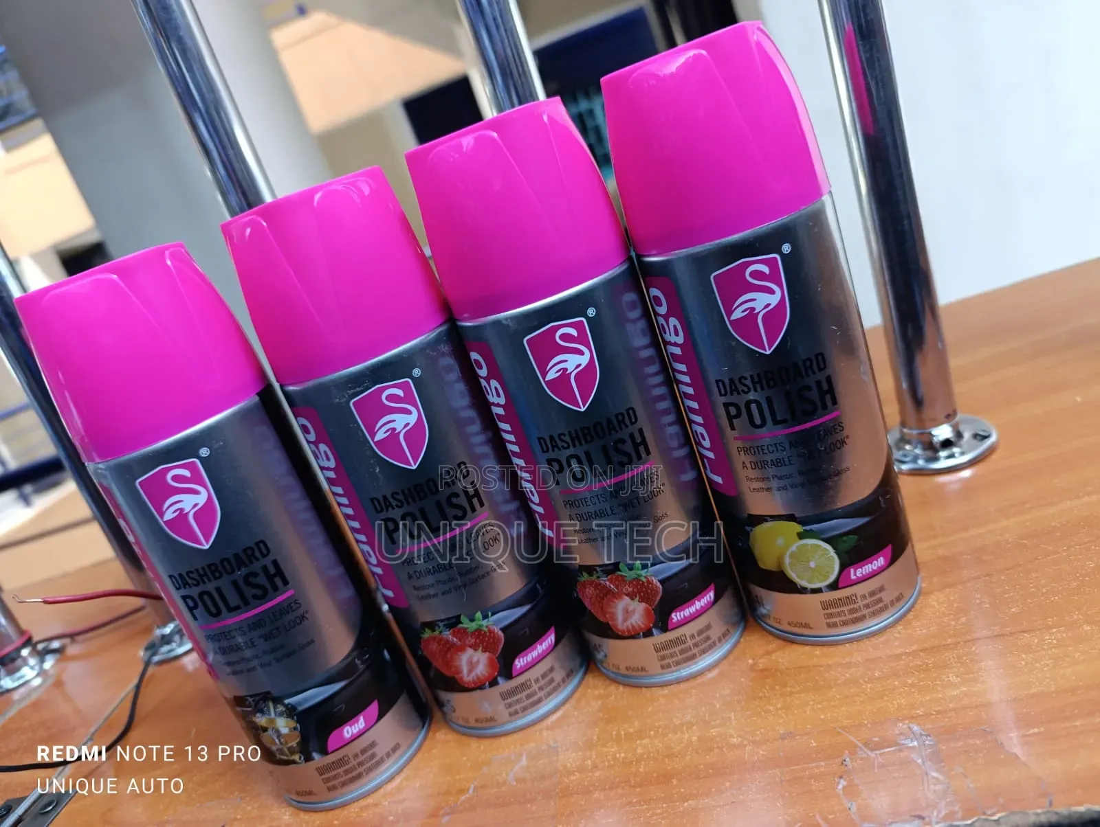 Dashboard Spray by Flamingo -Scents, Oud Lemon, Vanilla 