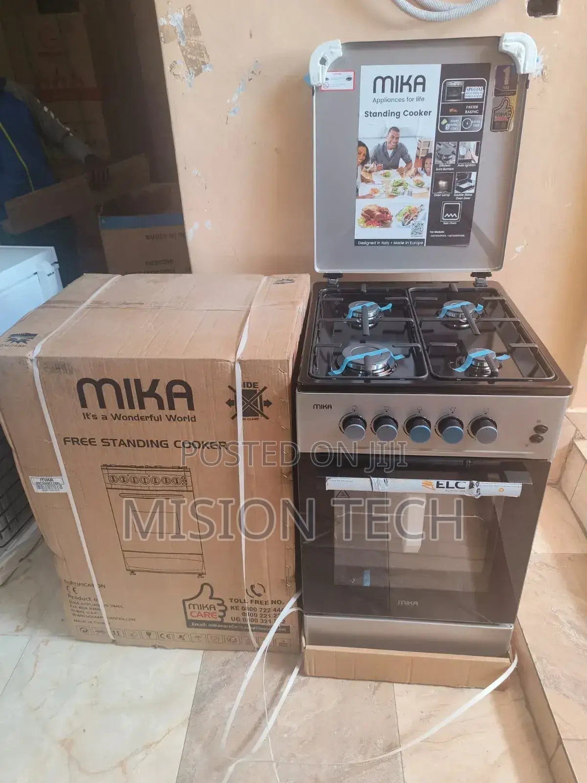 Mika 50 *60 Full All Gas Free Standing Gas Cooker and Oven