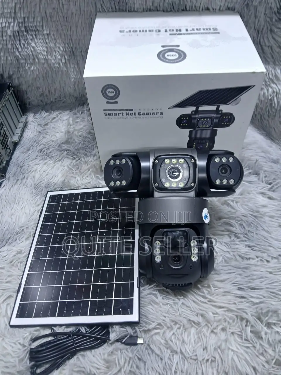 V380 New Solar Powered 3 Lens and 3 Screen