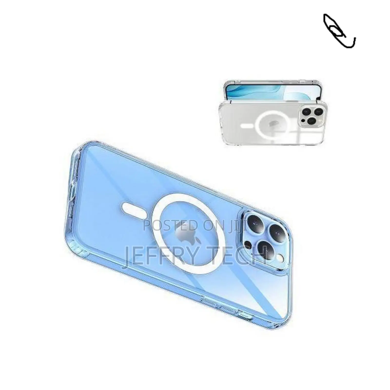 Fulook Clear Luxury Magsafe Case Cover for iPhone 12