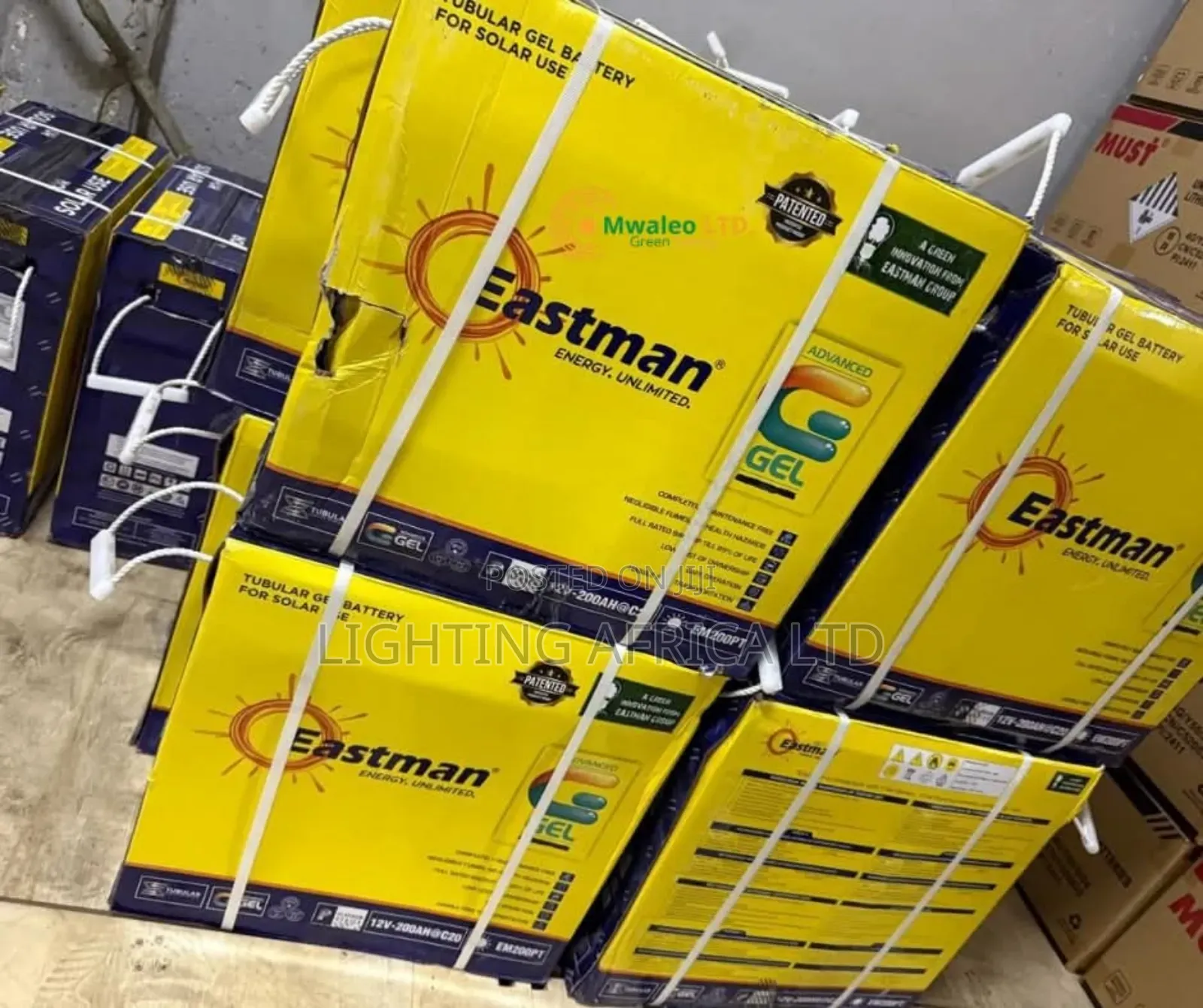 200ah/12v Eastman Gel Tall Tubular Solar Battery