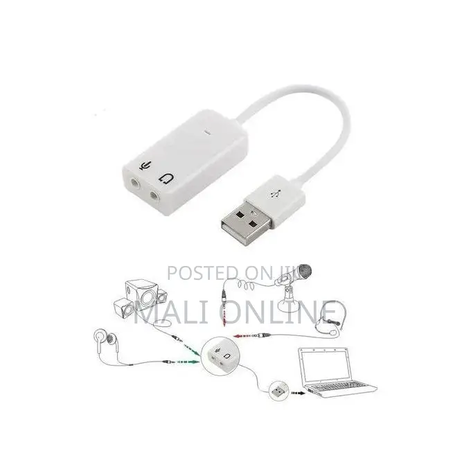 Usb 7.1 Channel External Sound Card Adapter Plug & Play