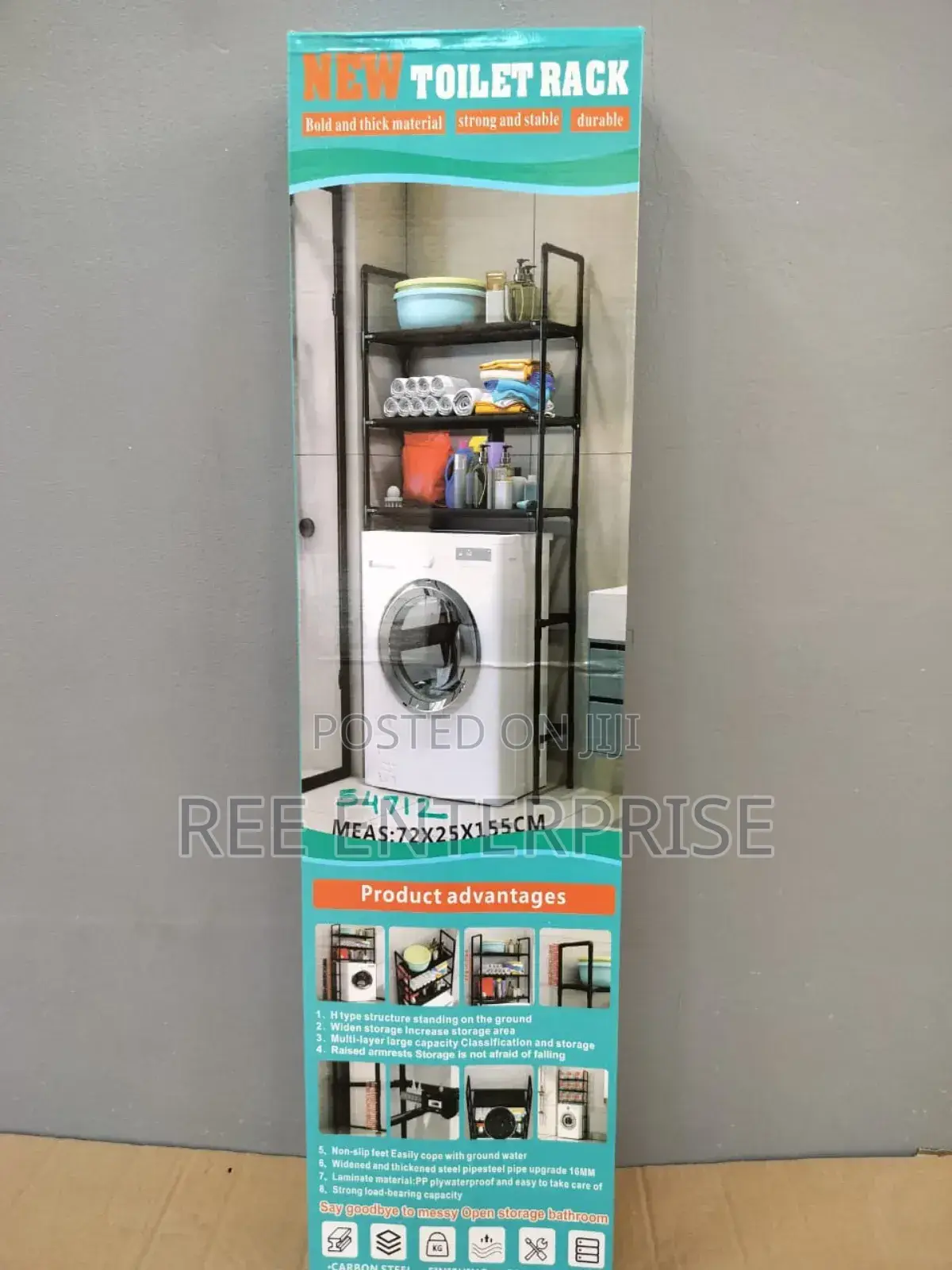 New Model 2 in 1
Toilet + Washing Machine Rack