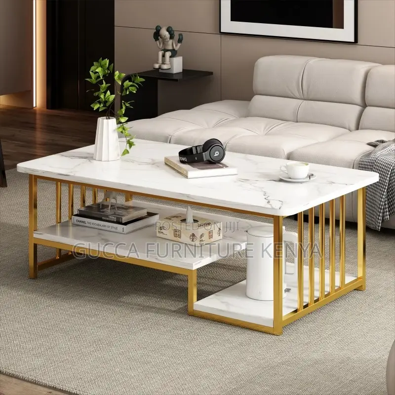 Office Table:Rectangular 1.2m Marble Reception Coffee Table