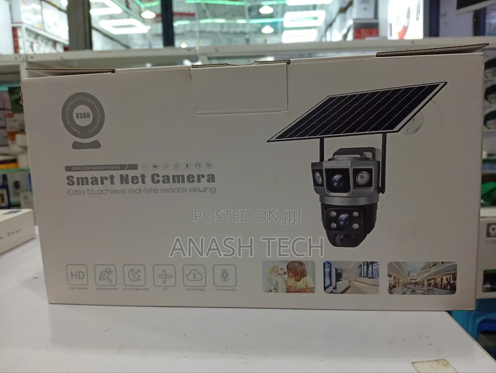 #4g Dual Lens Screen Solar Camera