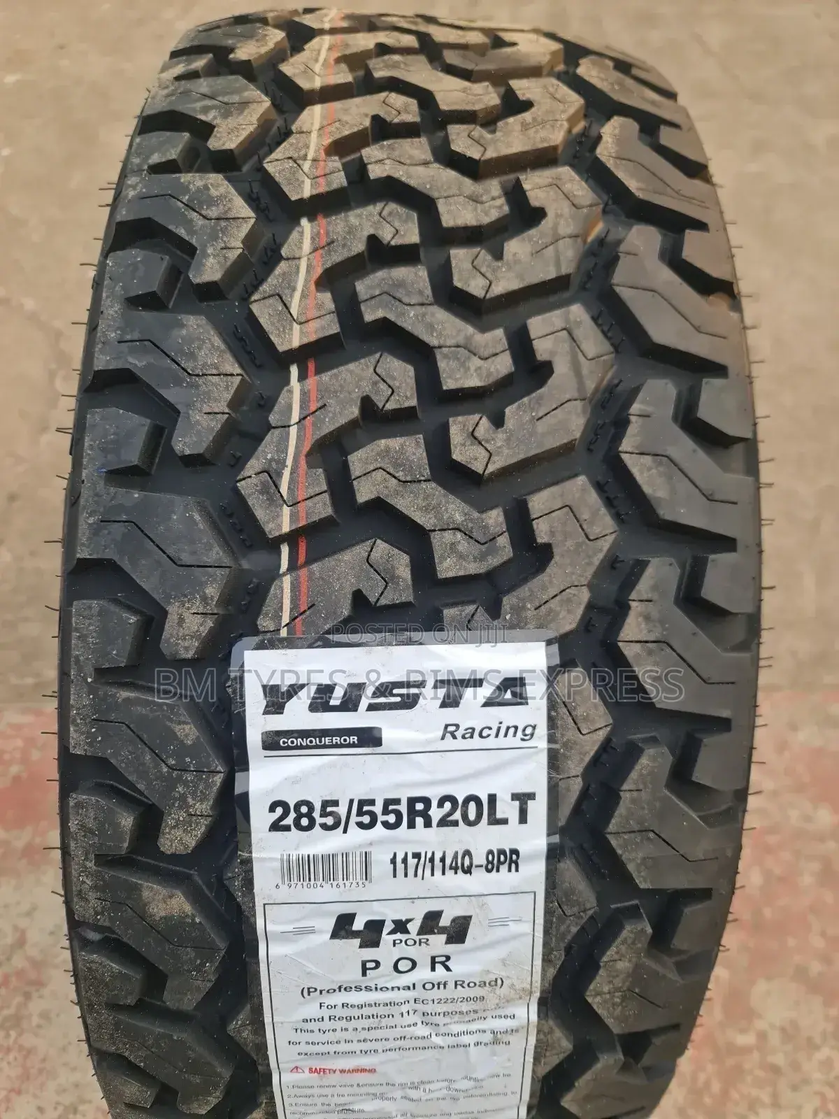 Lt285 /55 R20 Yusta Tyres(All Terrrain)