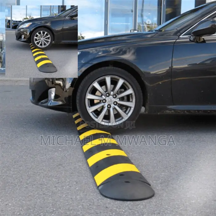 High-Visibility Rubber Speed Bumps