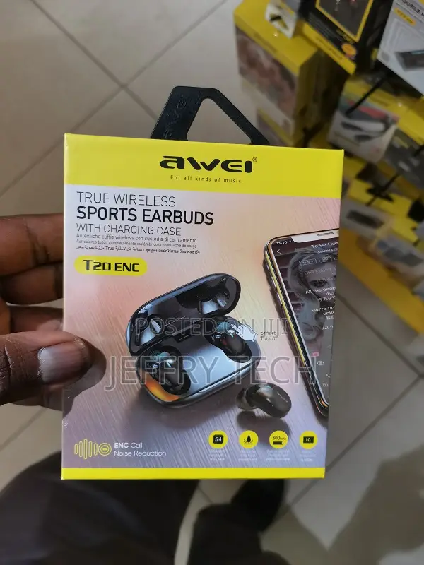 Awei T20 Touch Control Earbuds TWS Bluetooth 5.0 Hifi Sound
