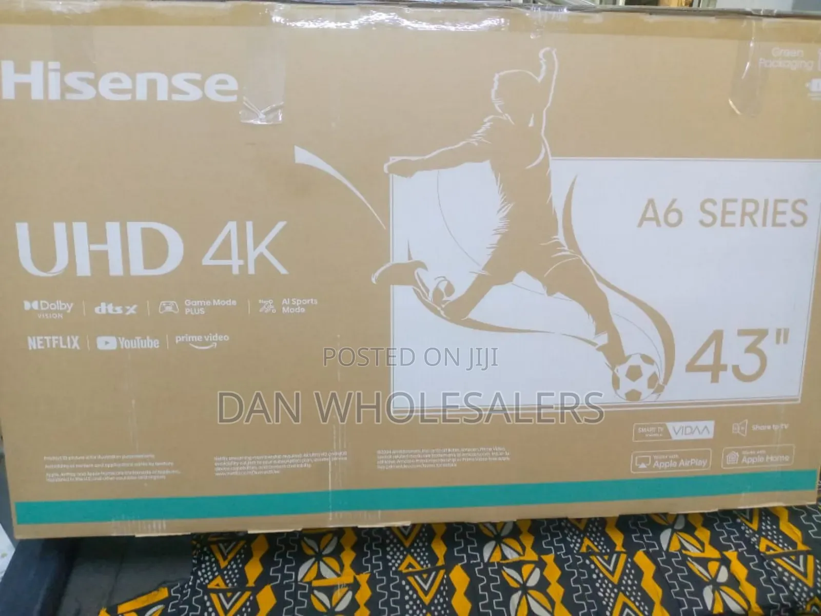 43-Inch Hisense A6 Uhd Display – Ai-Powered Picture Engine
