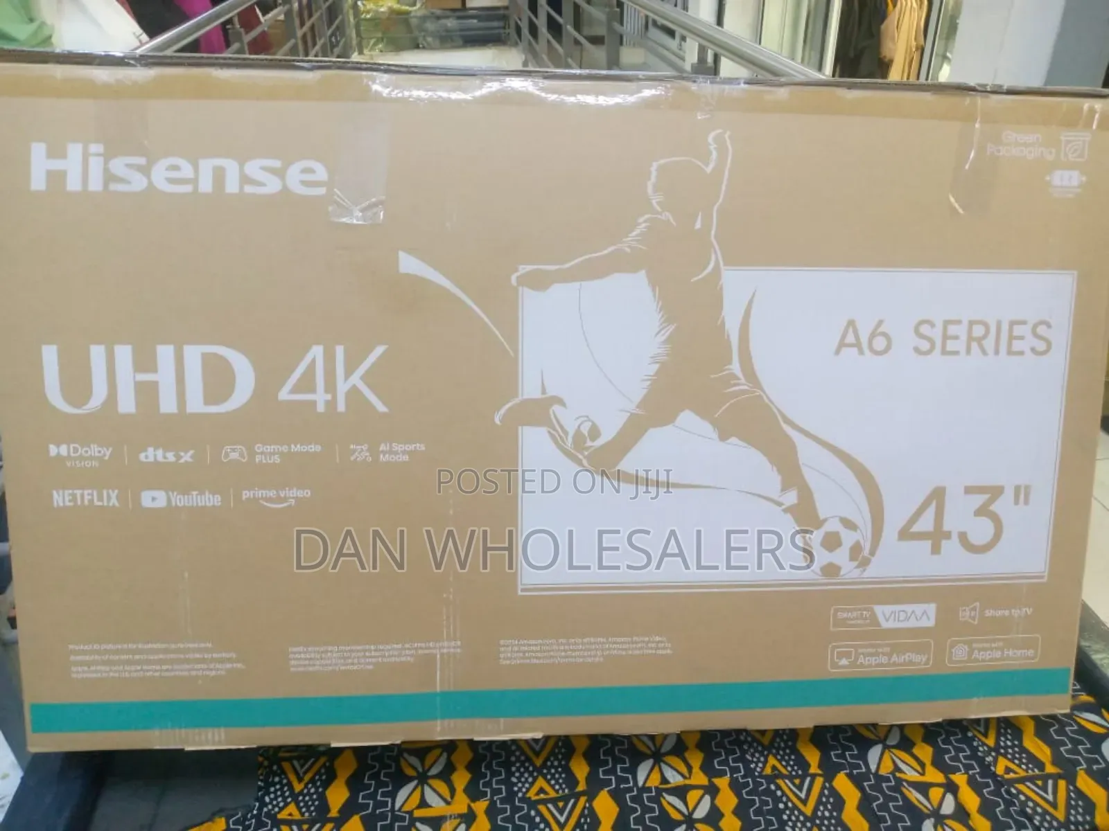 43-Inch Hisense A6 Uhd Display – Ai-Powered Picture Engine