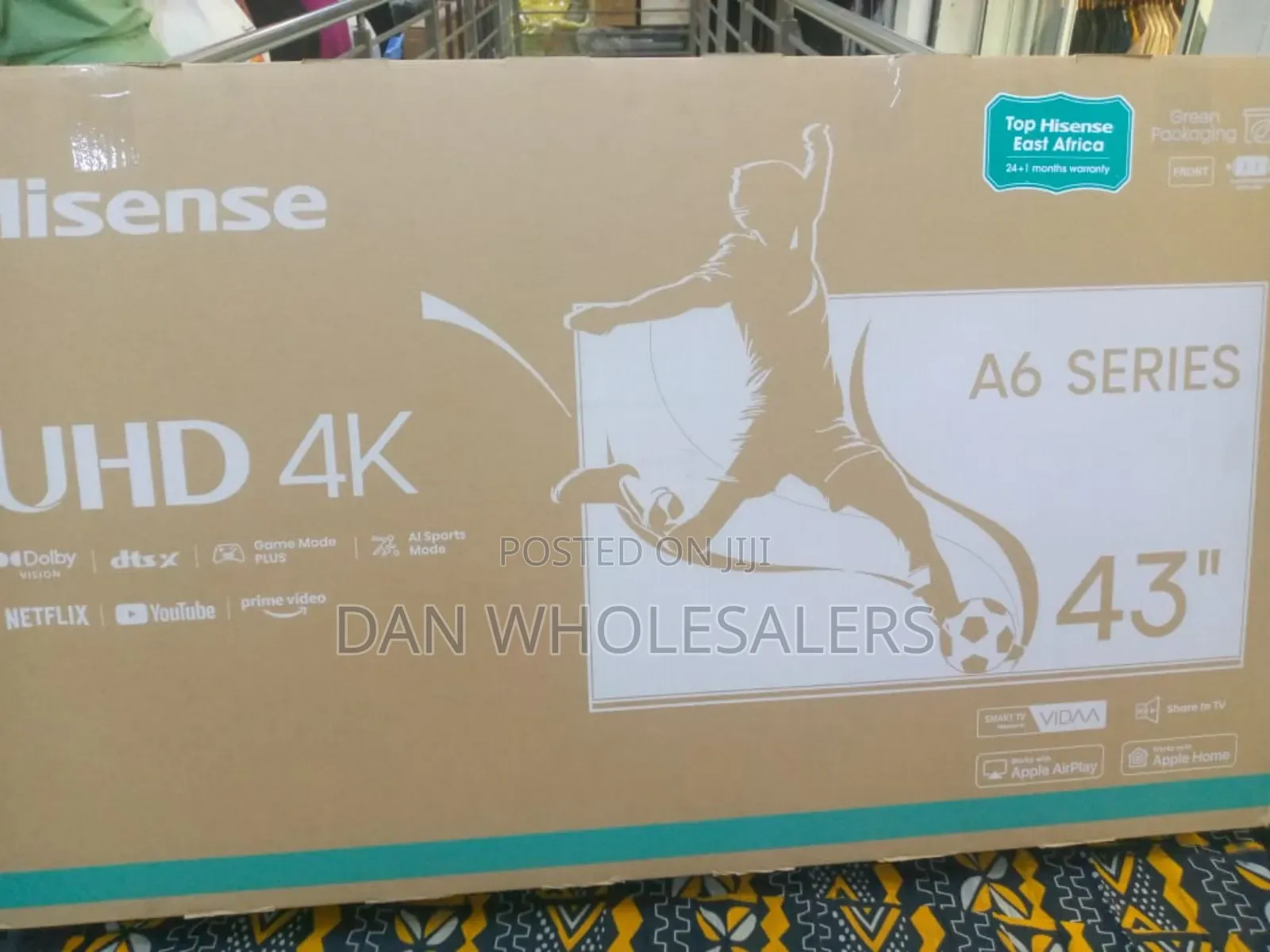 Ultra Hd Hisense Smart Tv 43” – Hdmi, Usb, Wi-Fi Enabled