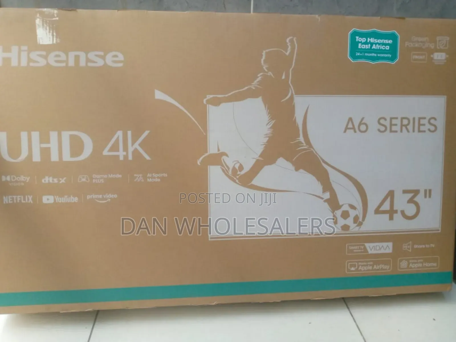 Hisense A6 43-Inch Tv – Bluetooth, Optical Out, Smart Remote
