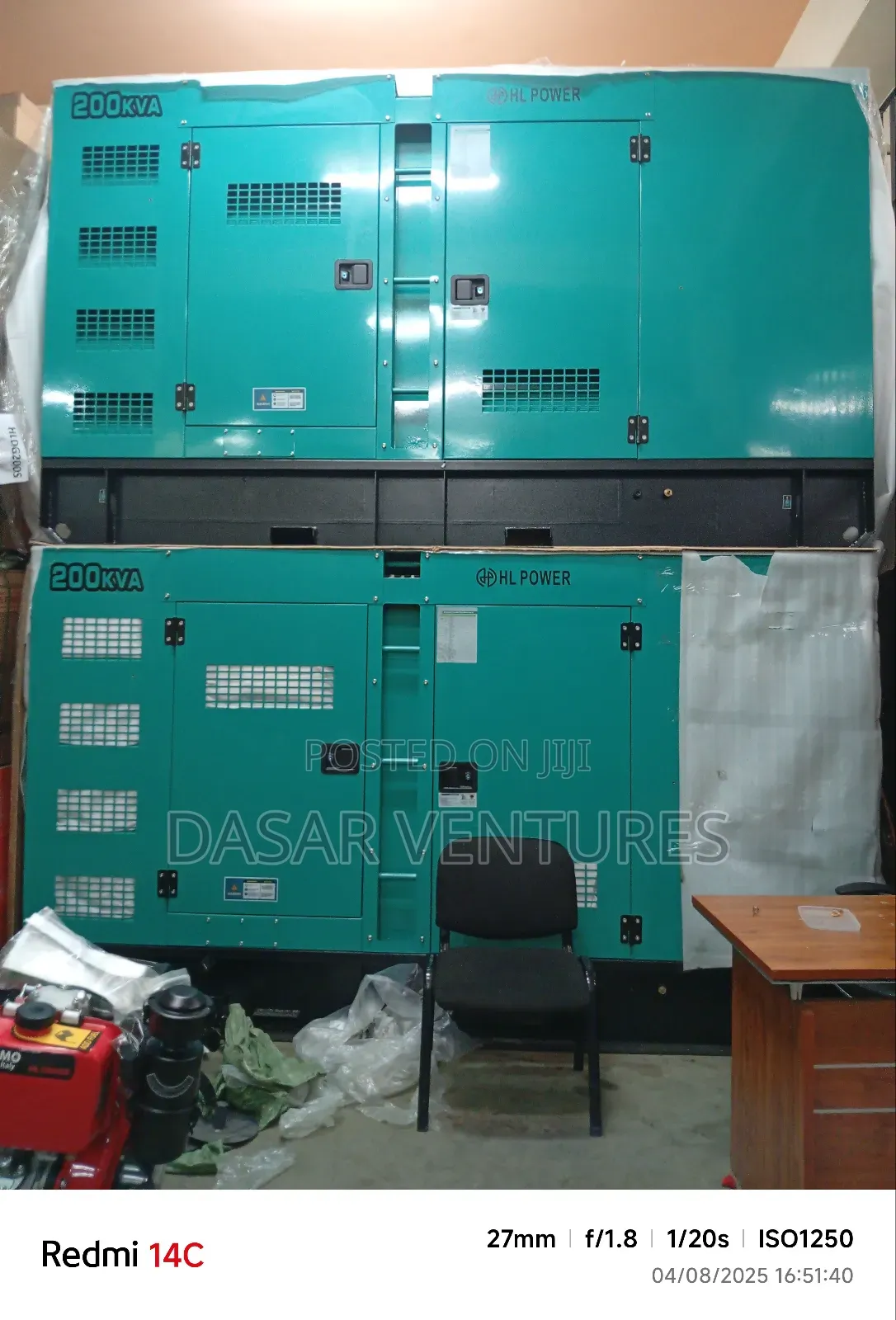 Cummins Generator 200kva - New