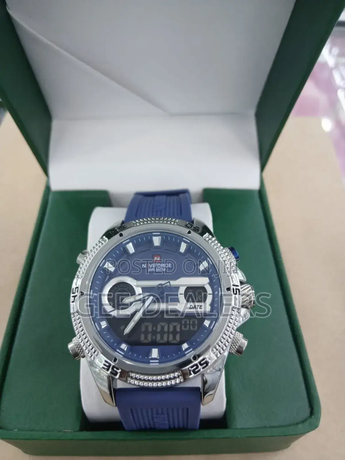 Naviforce Wristwatch, Digital and Analogue ,Rubber Straps