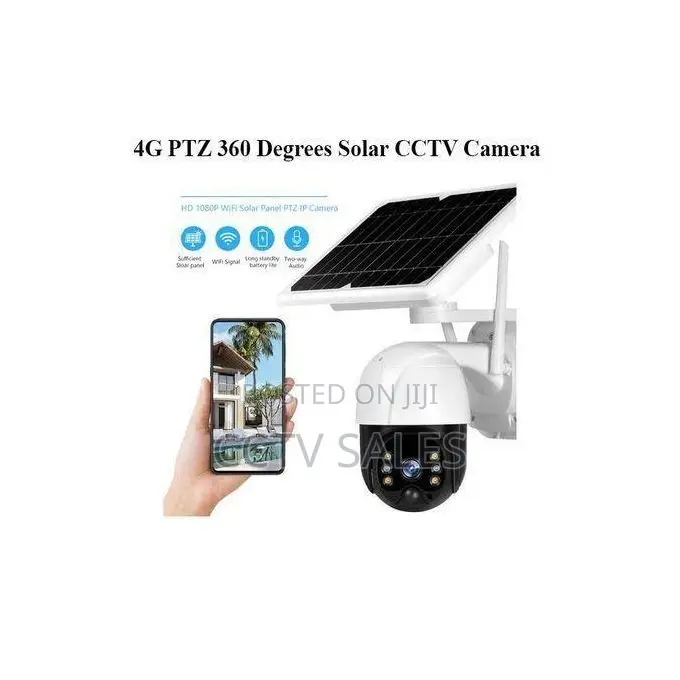 4g PTZ 360 Degrees Solar Powered Solar Camera With Audio