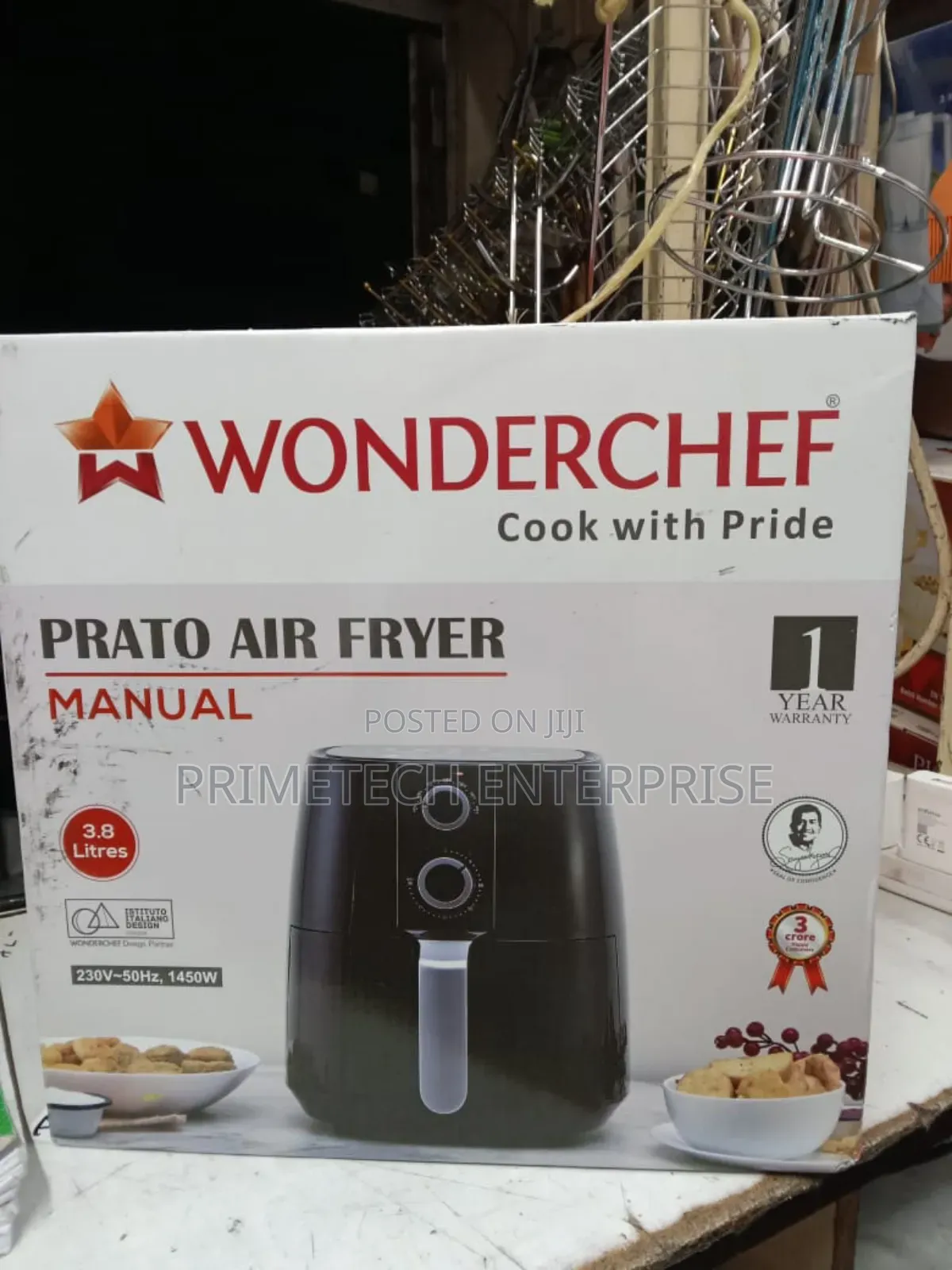 3.8 LTRS Wonderchef Air Fryer