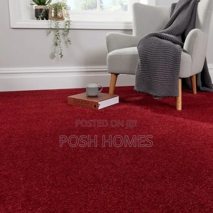 Maroon Delta Wall to Wall Carpets