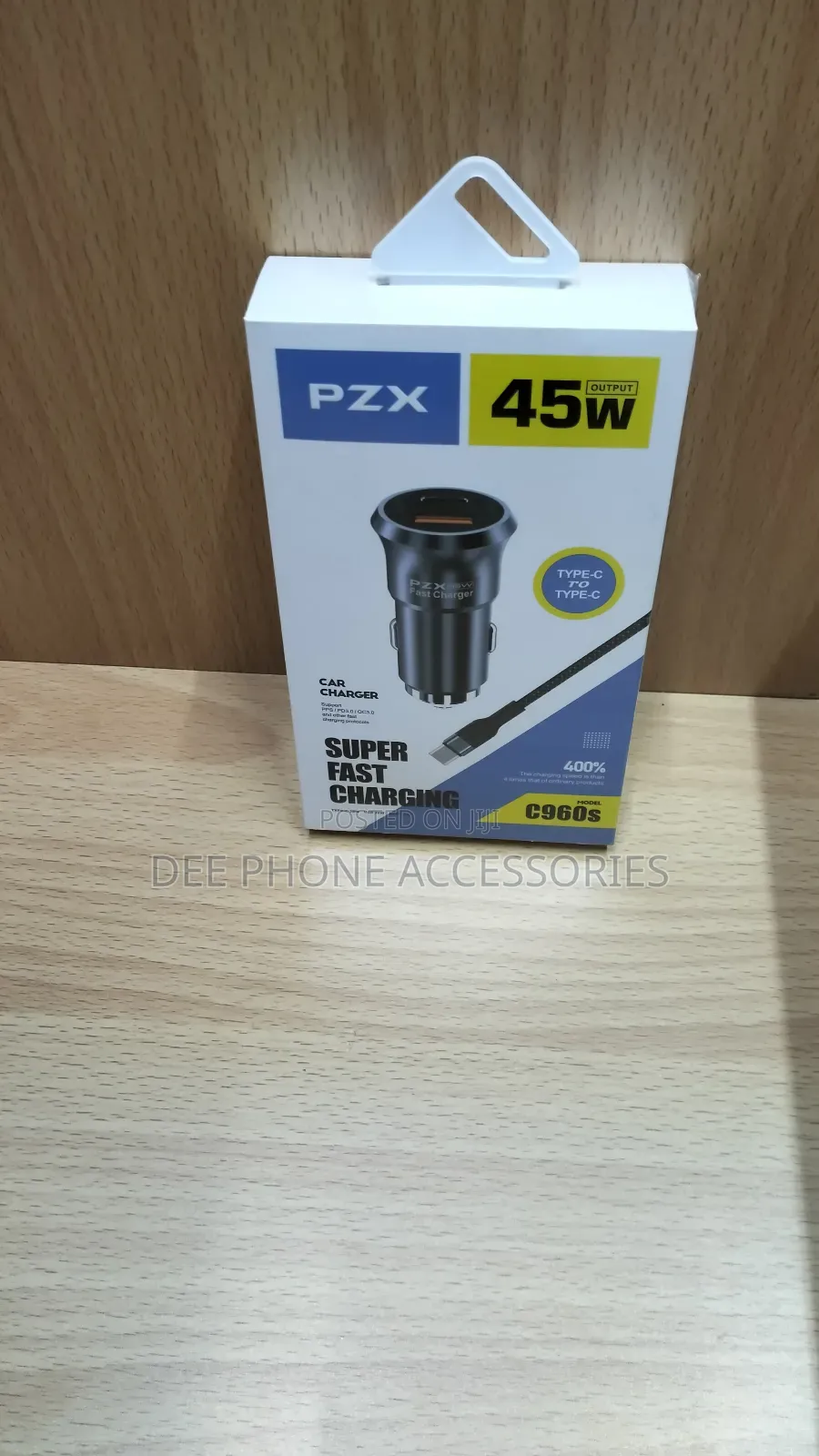 PZX 45w Super Fast Car Charger